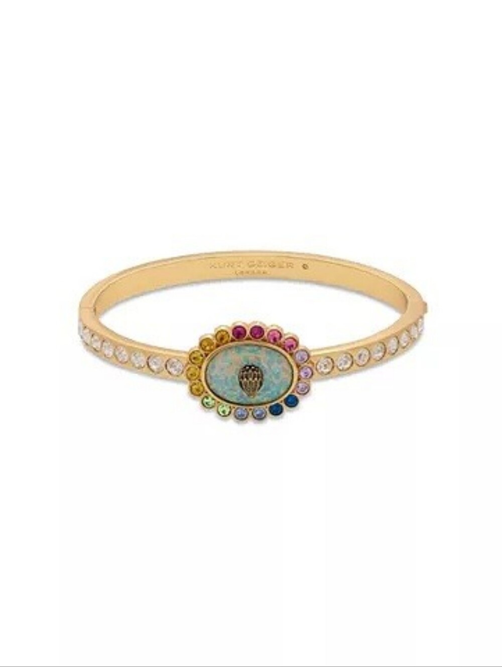 Kurt Geiger Gold-tone Multicolor Pavé Center Bangle